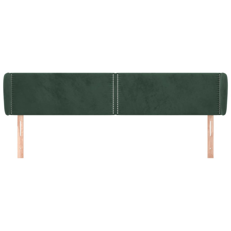 Headboard, 88cm H x 203cm W x 23cm D, Dark Grey Fabric