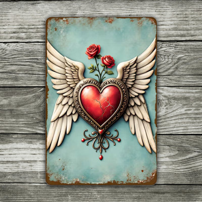 Vintage Aluminum Metal Sign 12"x8", Rustic Tin Wall Art, Weatherproof Decorative Plaque, Farmhouse Kitchen Bar Indoor Outdoor Wall Decor