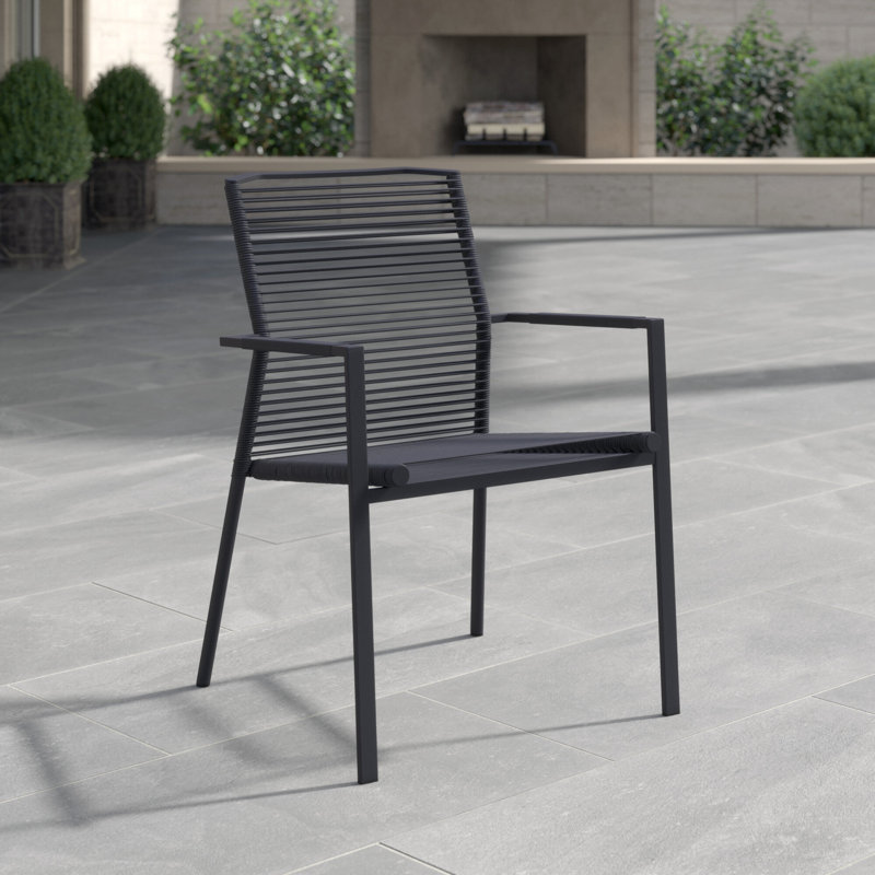 Edge Metal Patio Dining Armchair