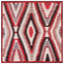Outstanding Ivory and Red Color with Rhombus Patter Desing Antique Navajo Rug
