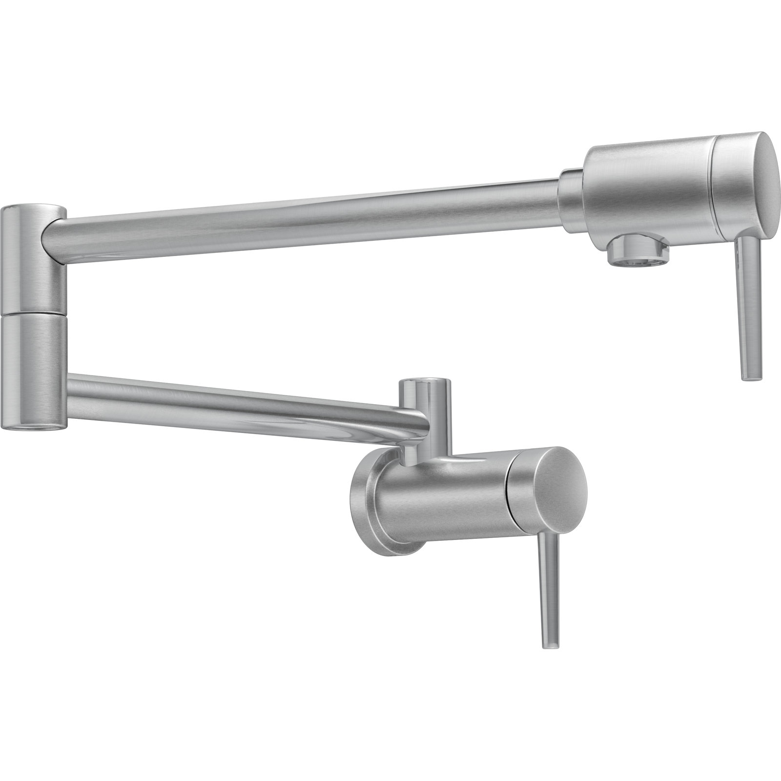Wall Mount Pot Filler Faucet, Arctic Stainless