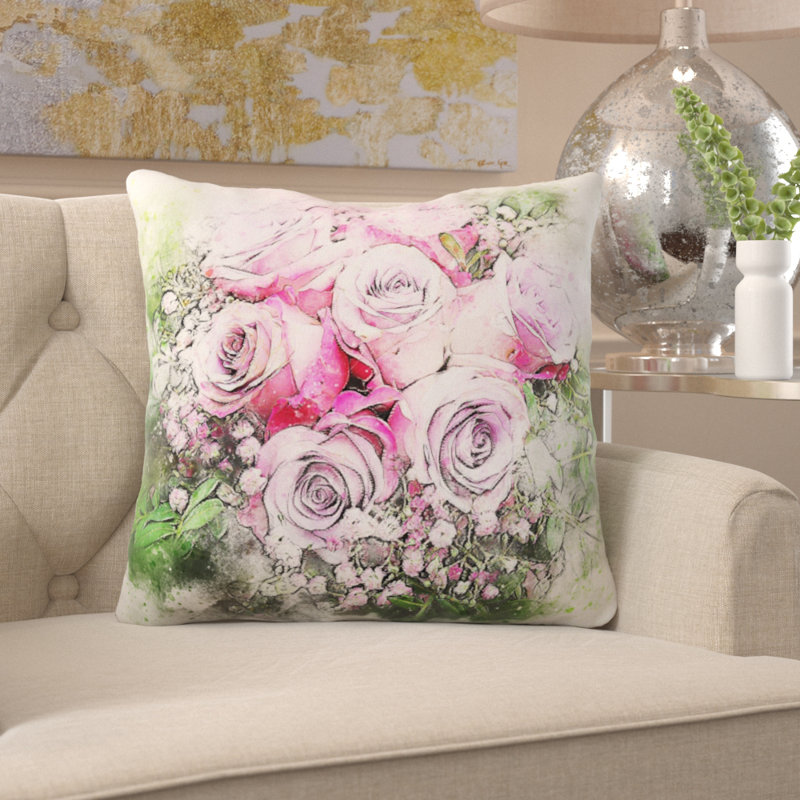 Outdoor Reversible Throw Pillow, Synthetic, Outdoor