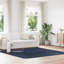 Shaggy Rug High Pile NAVARRA Navy Polyester-1348725437