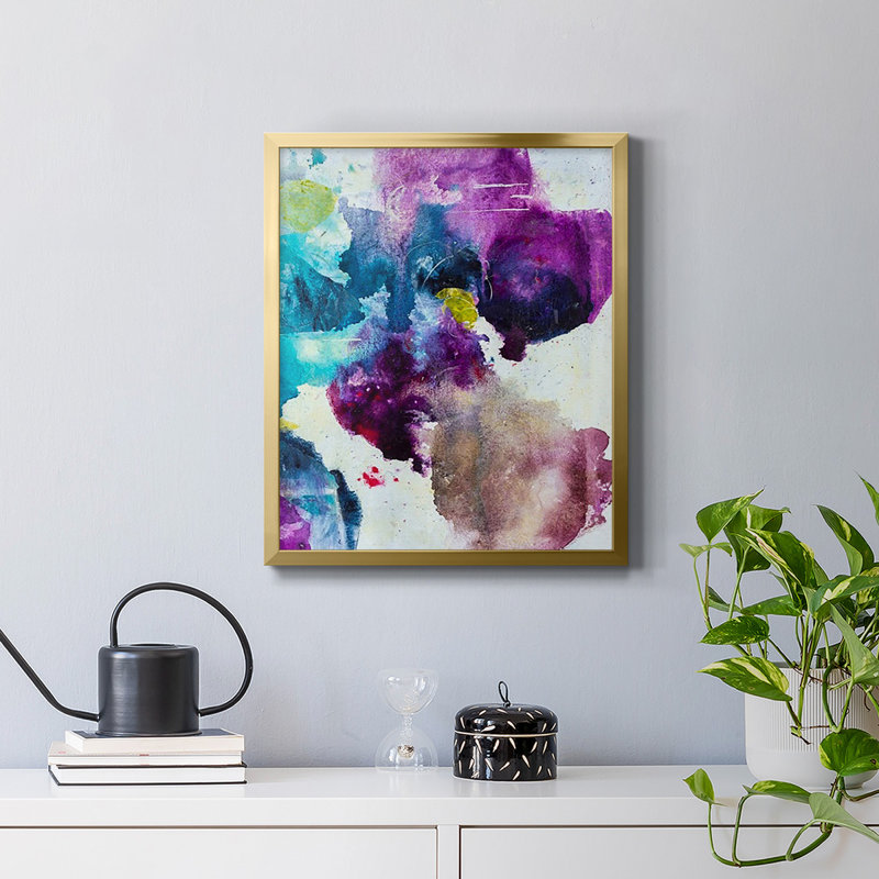 Toile encadrée de qualité supérieure Dreaming II - prête à être accrochée, Or, H 24 po x l 20 po