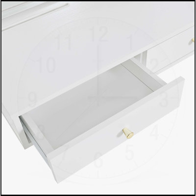 Bureau de maquillage flottant polyvalent avec des fonctionnalités avancées et un grand espace de rangement