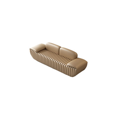 Banc rembourré en similicuir Miga