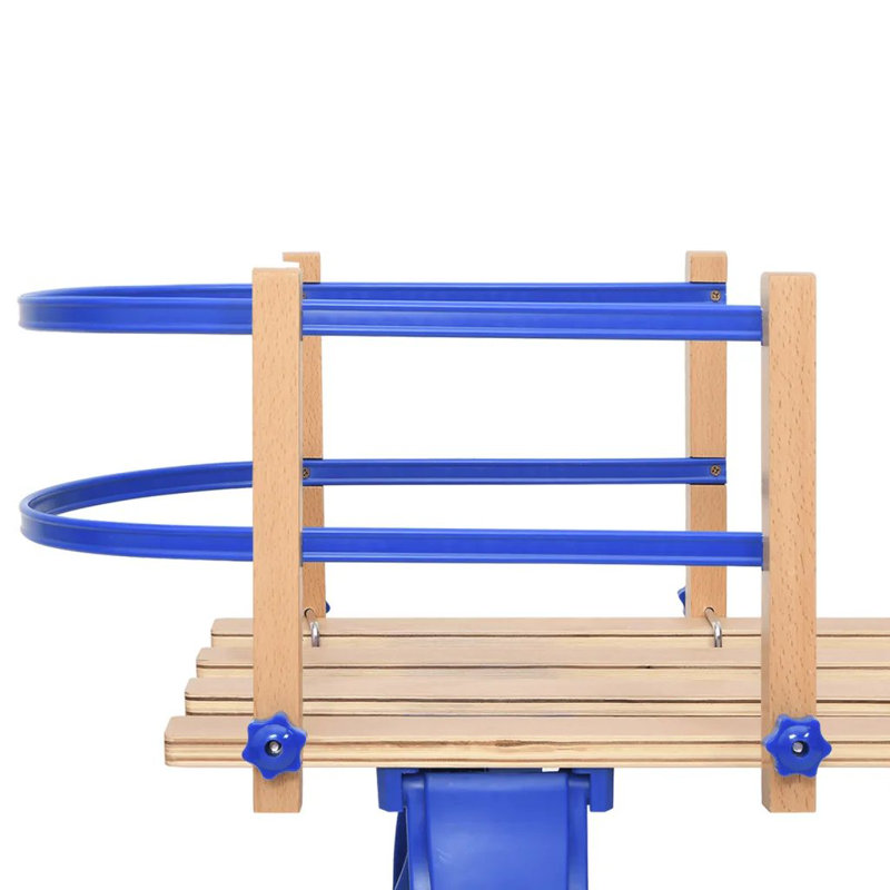 Freeport Park Escudero Solid Wood Outdoor Kids Game, Brown/Blue