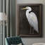 White Heron Portrait II, toile encadrée de qualité supérieure - prête à être accrochée-847946321