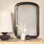 Miroir mural rectangulaire en bois massif