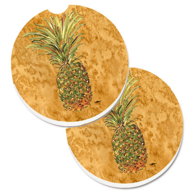 Ceramic Round 2 Piece Car Coaster Set