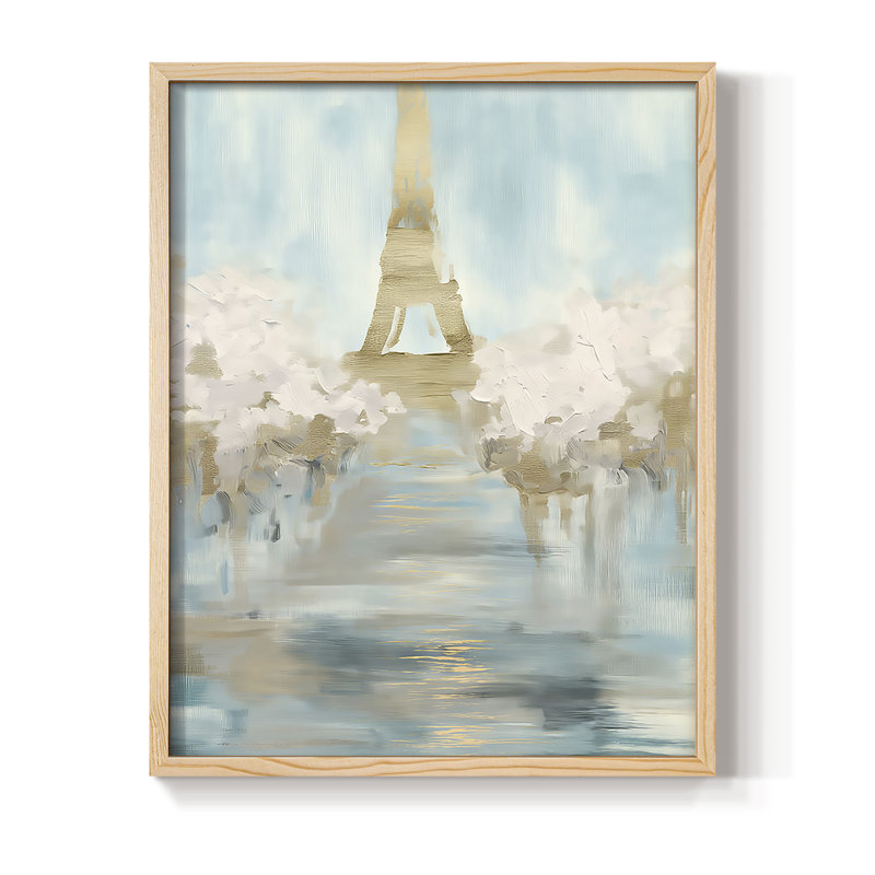 Reproduction encadrée FLORAL Series Dxxvii - bois massif, H 30 po x l 24 po