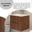 Meuble-lavabo simple mural 24 po avec comptoir en céramique 24 po-906646761