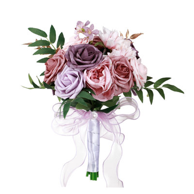 Bouquets de mariage romantiques en soie artificielle pour la mariée