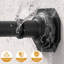 Tringle à rideau de douche noire à tension de 30 à 120 po