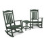 Ensemble 3 pièces de chaise berçante POLYWOOD