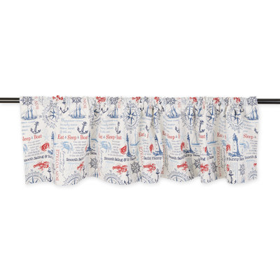 Bergner Cotton Abstract Tailored Window Valance
