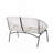 51.92'' Wide Curved Iron Loveseat-1967819231
