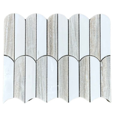 Dolomite & Palisandro Umbrella Mosaic