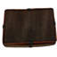 Panier rectangulaire antique en saule teint