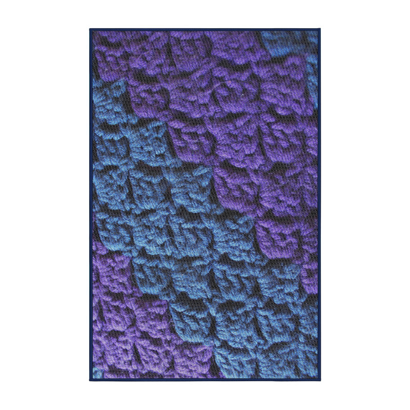 Tapis bleu Edwige, Rectangle 5 pi x 7 pi