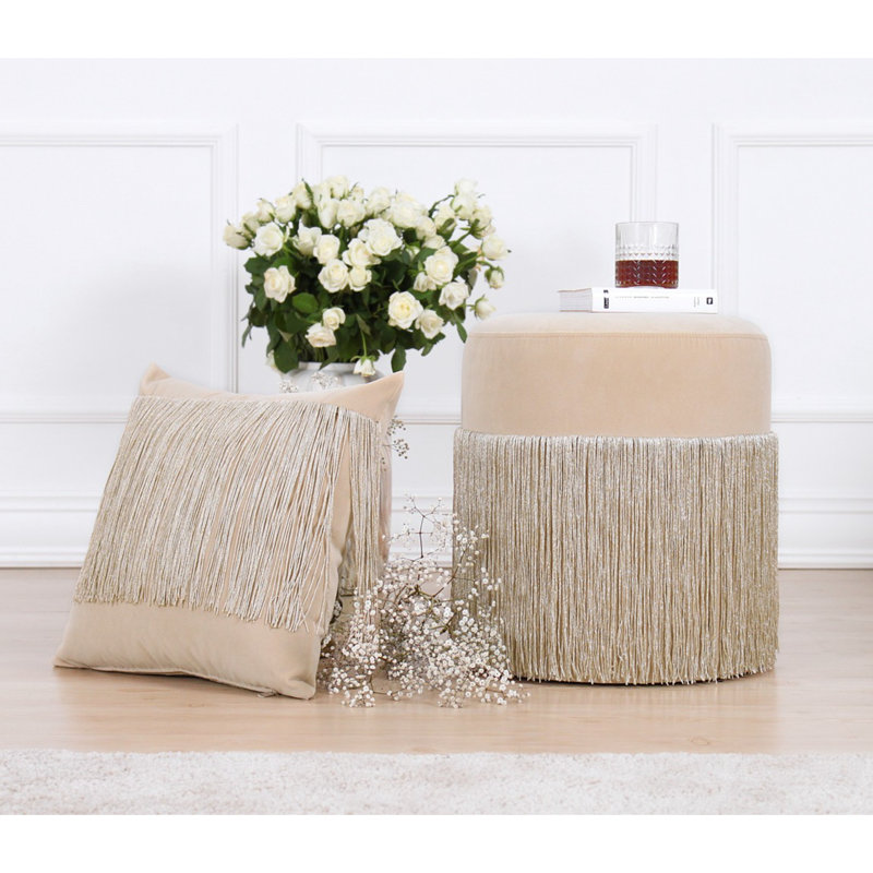 Harrell Square Euro Cushion, Cream