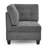 L Shape Modular Sectional Sofa, DIY Combination, Includes Three Single Chair And Three Corner, Chenille