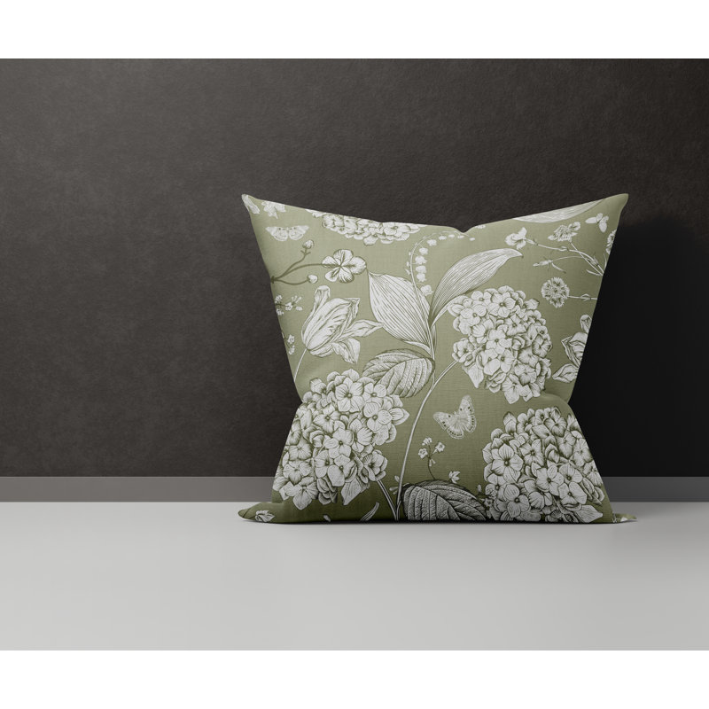 Housse et insert de coussin en coton Lya, L 17 po x H 17 po, Mousse