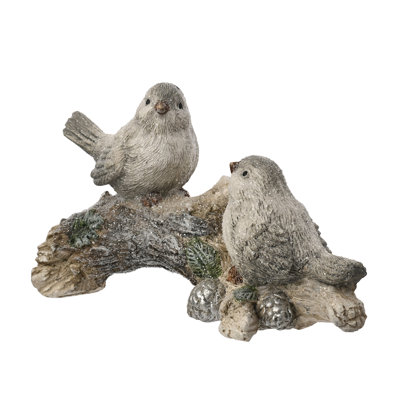 Resin Birds On A Branch Ornament