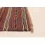 Tapis tadjik crème, rouge 3 pi 11 po x 6 pi 2 po