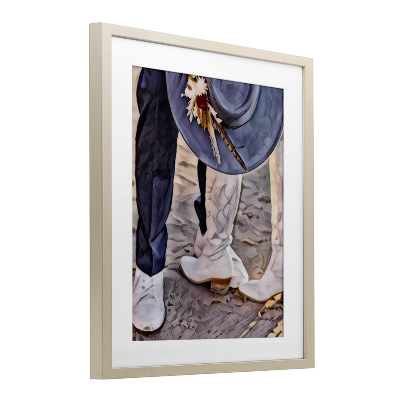 «Elope In The Desert», reproduction sous verre encadrée, conception de Jesse Keith, H 16 po x l 13 po