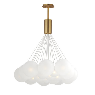 Luminaire suspendu grappe 20 lumières Alikee