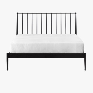 Intercon Transitional Metal Panel Bed, Black