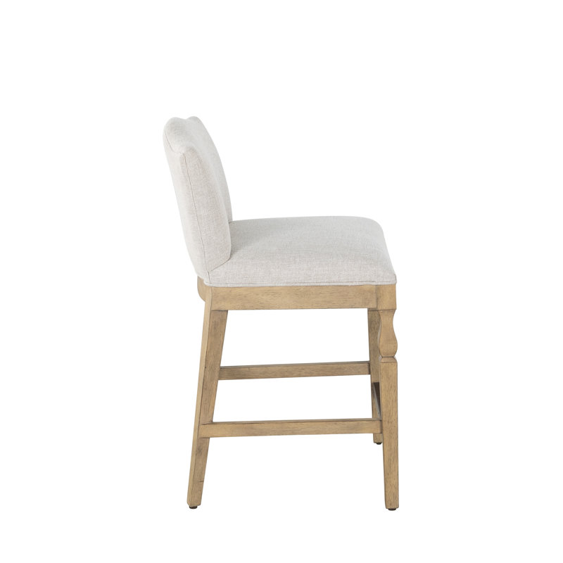 Gaston Upholstered Wooden Bar Stool, Counter Stool (24” Seat Height)