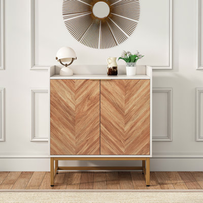 Buffet Buffet avec portes et base en métal