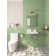 20'' x 19'' White Rectangular Vitreous China Wall Mount Bathroom Sink With Overflow