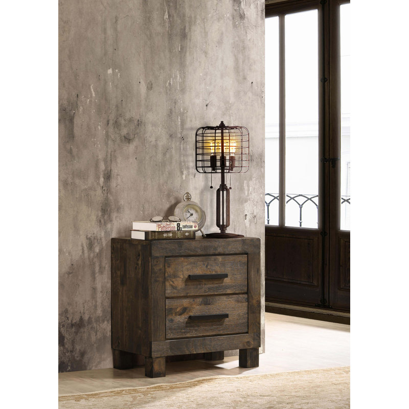 Table de chevet 2 tiroirs Woodmont