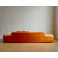 Canapé courbé de 132 po avec coussins décoratifs-1996398646