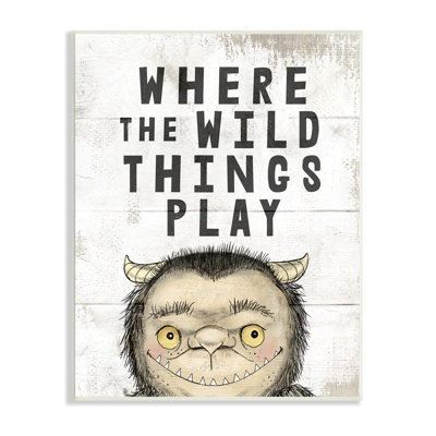 «Where Wild Things Play», «Mystical Forest Monster», ferme grise surdimensionnée, estampe numérique sur toile, art texturé par Daphne Polselli