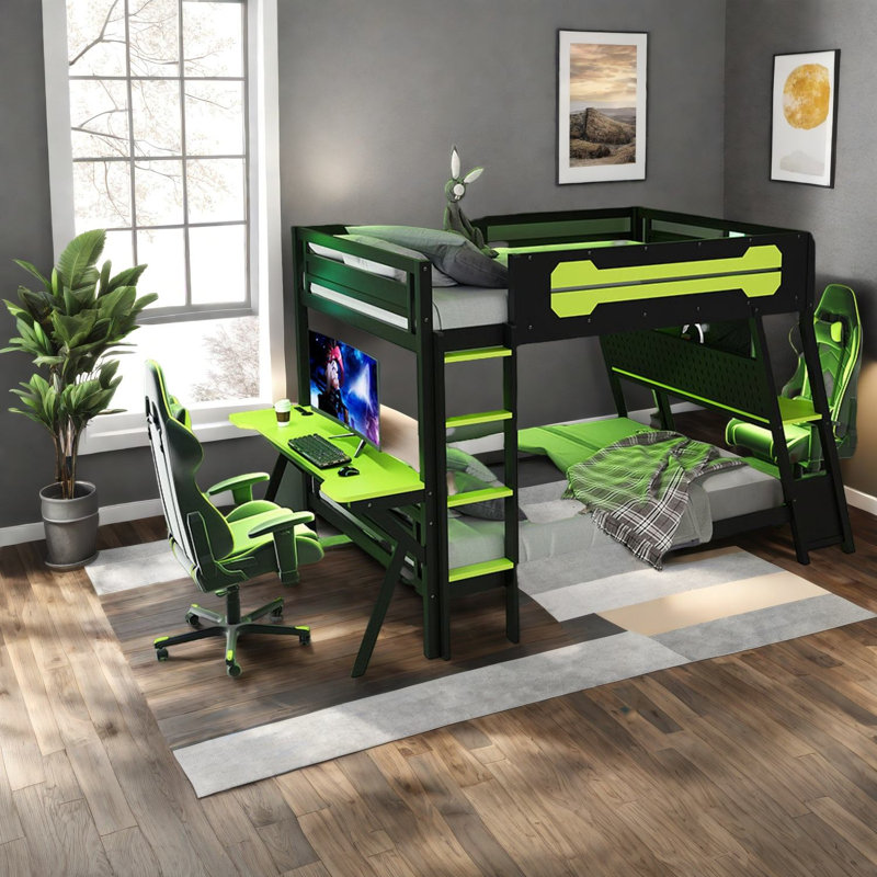 Lits multifonctionnels peu encombrants, lit de jeu en bois avec rangement