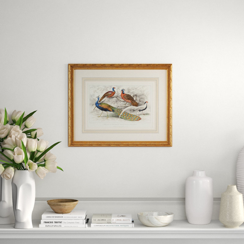 Peacock And Pheasants Print