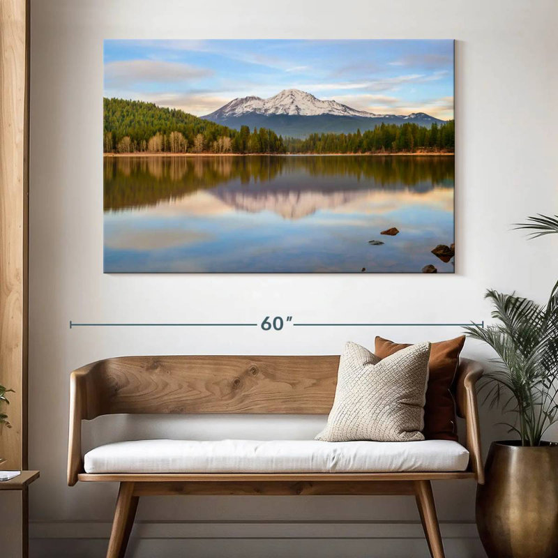Alvord Mount Shasta Lake Reflection, 34" H x 51" W