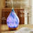 3D Glass Aromatherapy Oil Diffuser - 100ml, Ultrasonic, Auto Shut-Off, Timer, BPA Free, 4H Run Time, Ideal for Home & Spa