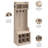 Kierra Hall Tree 24.5'' Wide with Bench and Shoe Storage-887786578