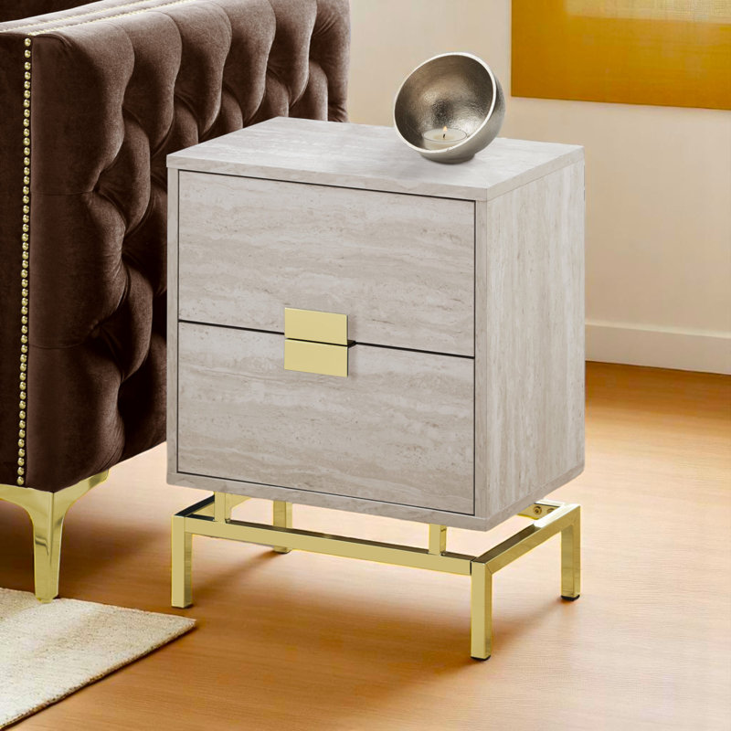 Wilda Gold Side/End Table
