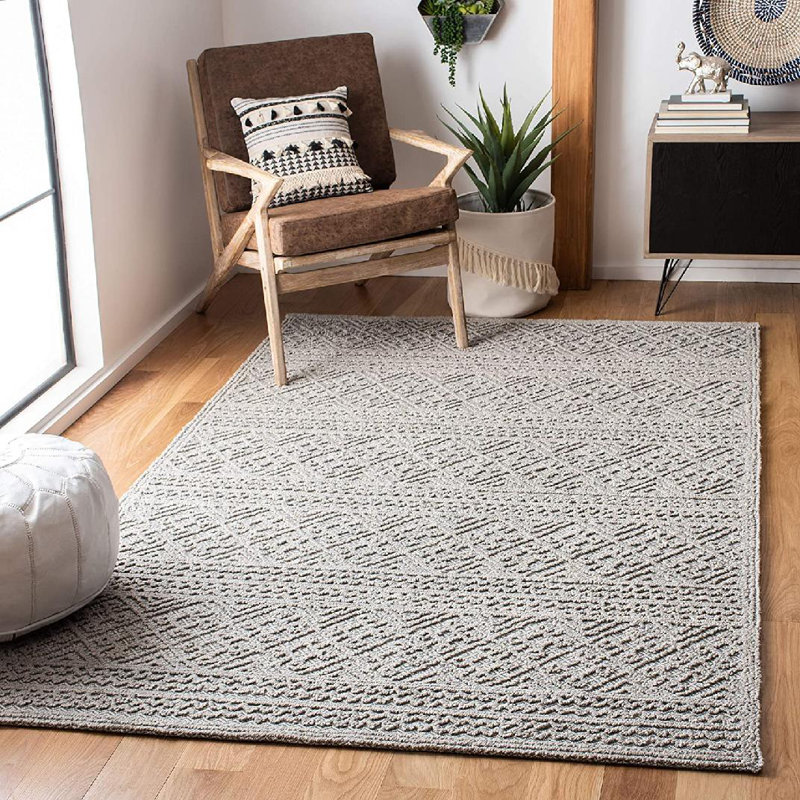 Trace Hand Tufted Performance Striped Rug, Rectangle 8' x 10'