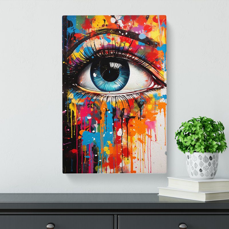 Eye Pop - Wrapped Canvas Print, 50cm H x 35cm W x 3cm D