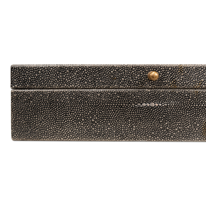 Gatsburg Handmade Decorative Box, Gray