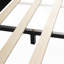 Lit tapissier en velours avec bureau de chevet et petit tabouret rond-811936896-811936899