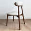 Chaise d'appoint à lattes blanches (ensemble de 2)