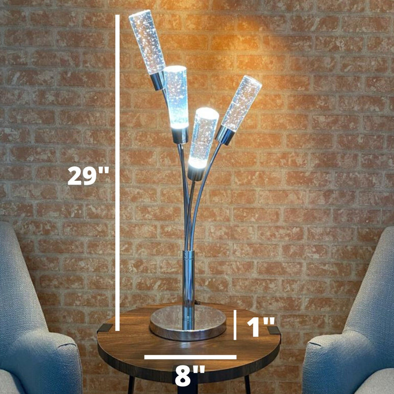 Acrylic,Metal Torchiere Lamp